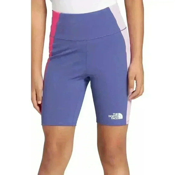North Face Never Stop Purple Bike Shorts, Small 7/8 - Picture 1 of 5